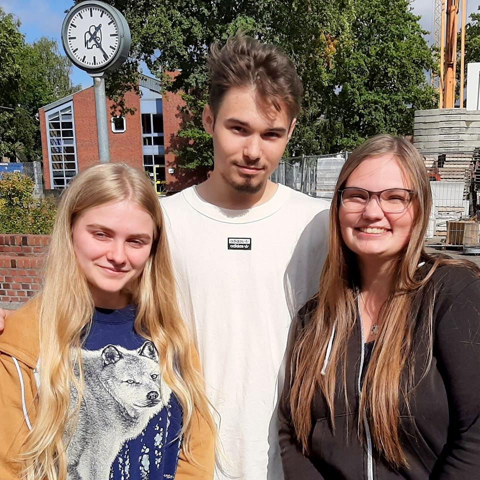 Luna Ongaro, Philip Dambly und Pia Schmitz
