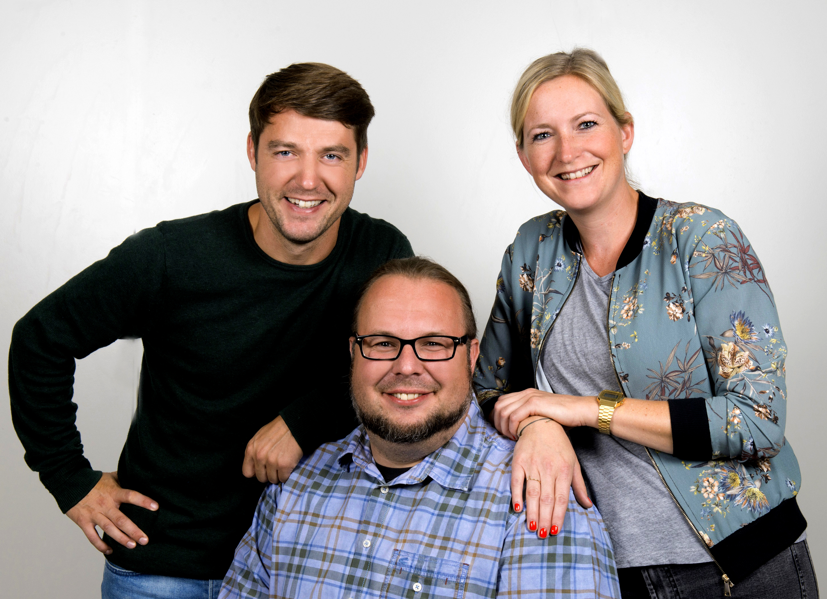 Arian Berkigt, Benjamin Blum und Eva Küppers