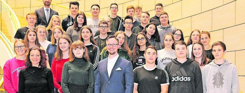 Besuch im Landtag NRW (Foto: Alexander Rosenstein)